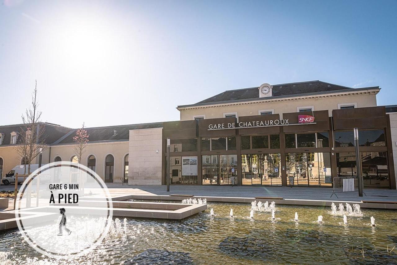 L'Escapade-Hypercentre-Parking Prive-Refait A Neuf Lägenhet Châteauroux Exteriör bild